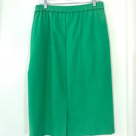 Vintage 1980’s jelly green rayon pencil skirt - Picture 5 of 9